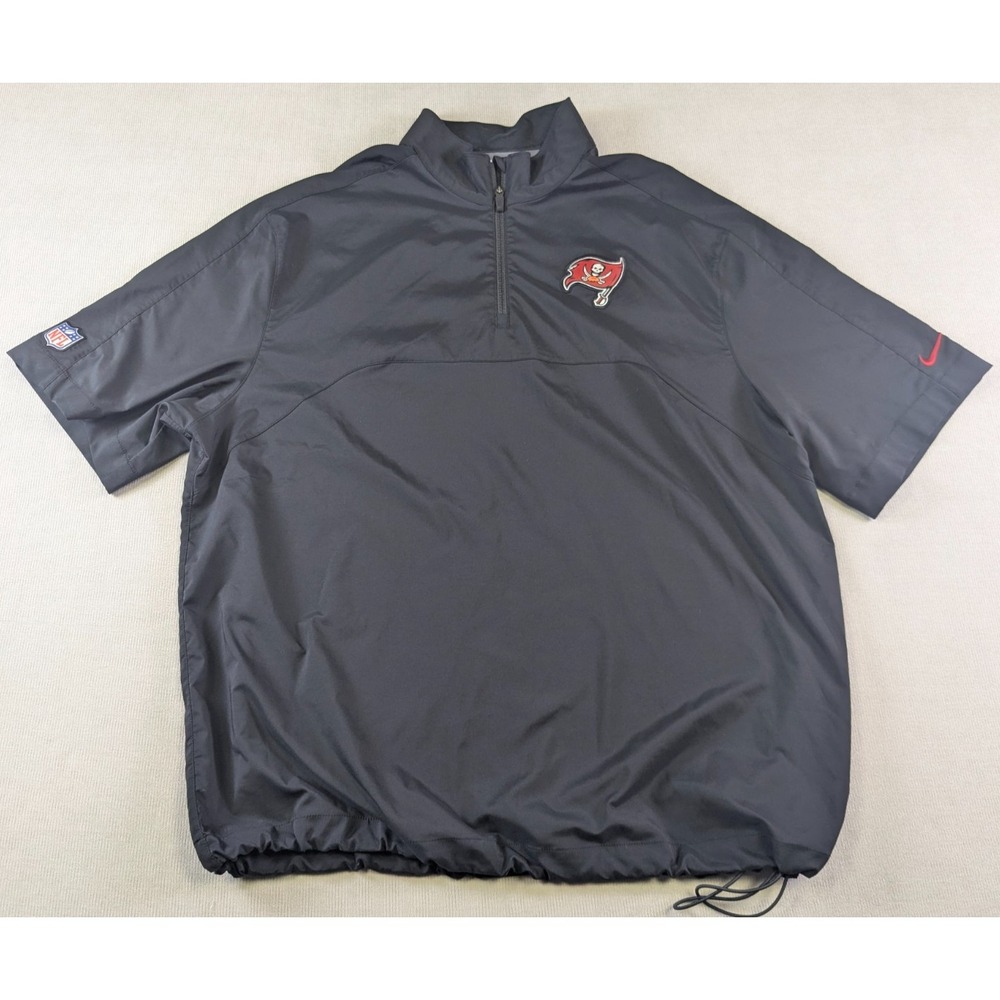 Tampa Bay Buccaneers Windbreaker Mens XL Black Nike Jacket Pullover NFL Football